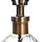 Hello Honey® 2ft. Textured Glass Base Table Lamp with White Cotton Drum Shade